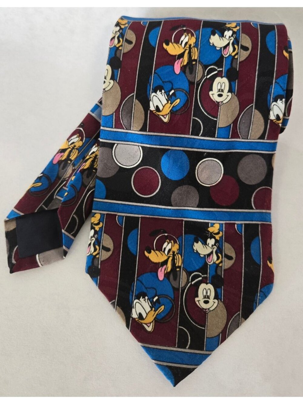Vintage Disney By Balancine Inc. Character Multi-Colored Dotted Necktie Fun